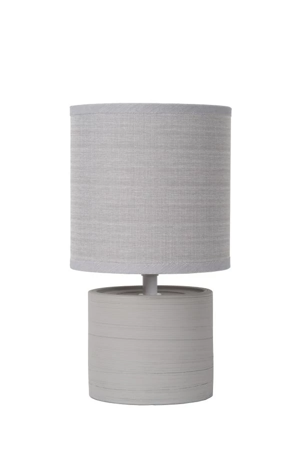 Lucide GREASBY - Lampe de table - Ø 14 cm - 1xE14 - Gris - UIT